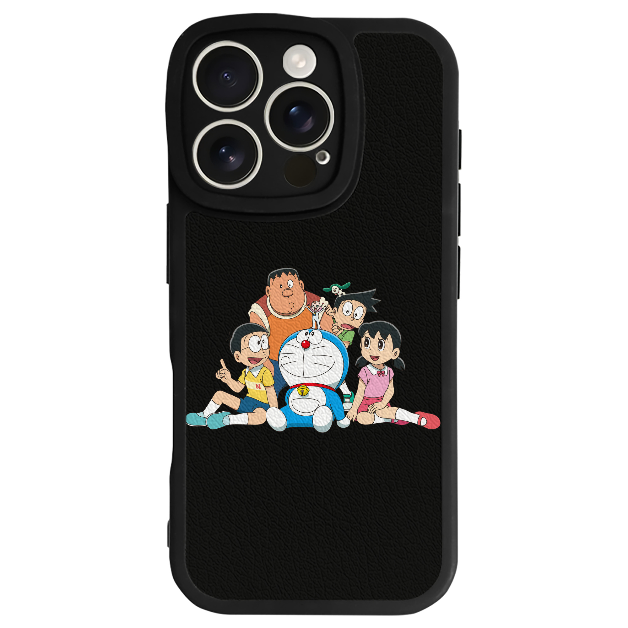 （画像用） ドラえもん Doraemon 【iPhone 16シリーズ対応】シリコンスマホケース（レザー調） 材質：シリコン